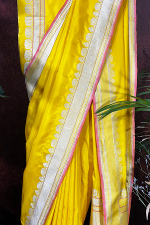 Iktara weave Banaras Katan Silk Saree